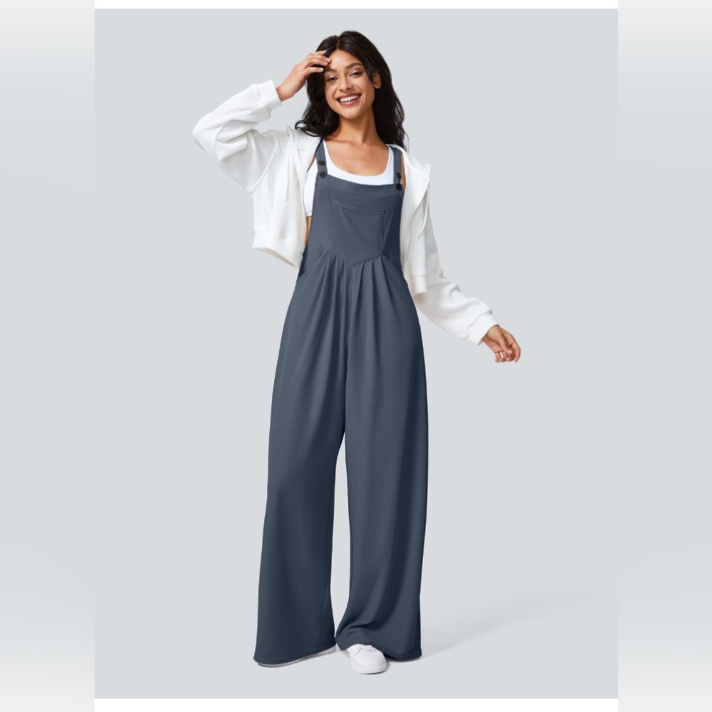 Halara knit overalls, size small tall